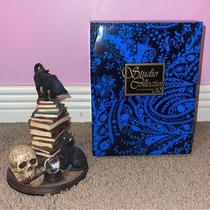 Lisa Parker Veronese design black cat statue figure goth gothic Halloween witch